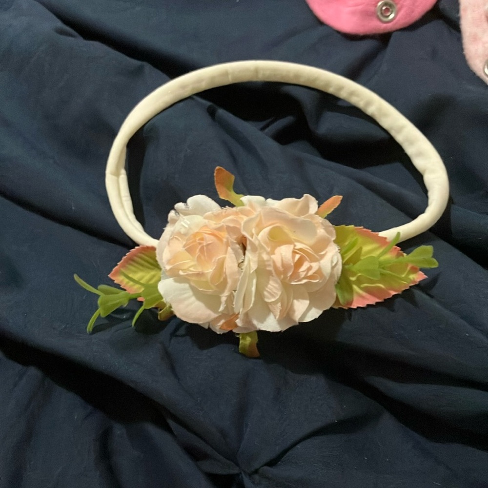 Floral Cream Headband